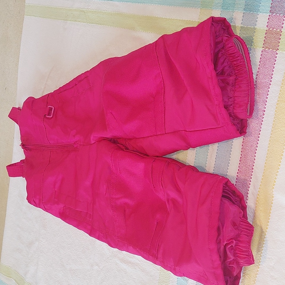 Circo 18 month Pink Snow Suit .Adjustable Straps and Pockets .
